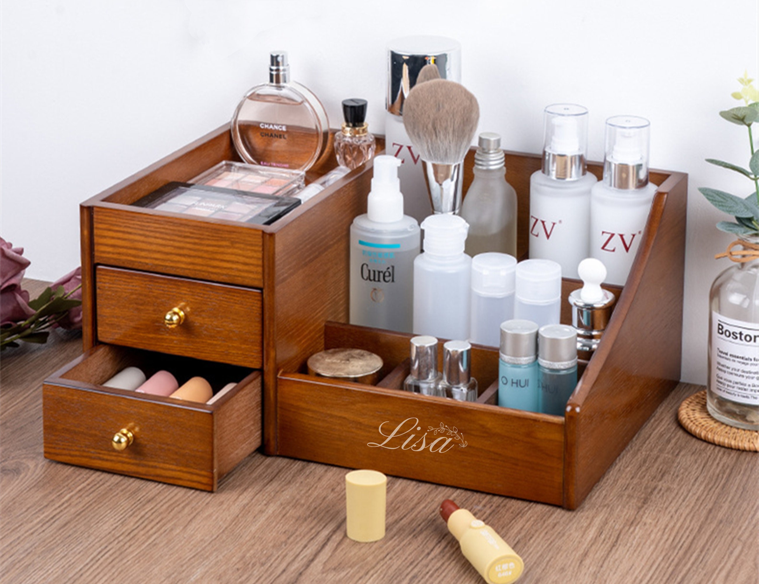 BOX PORTATRUCCO ORGANIZER PORTAGIOIE COSMETICI TRUCCO 4 CASSETTI