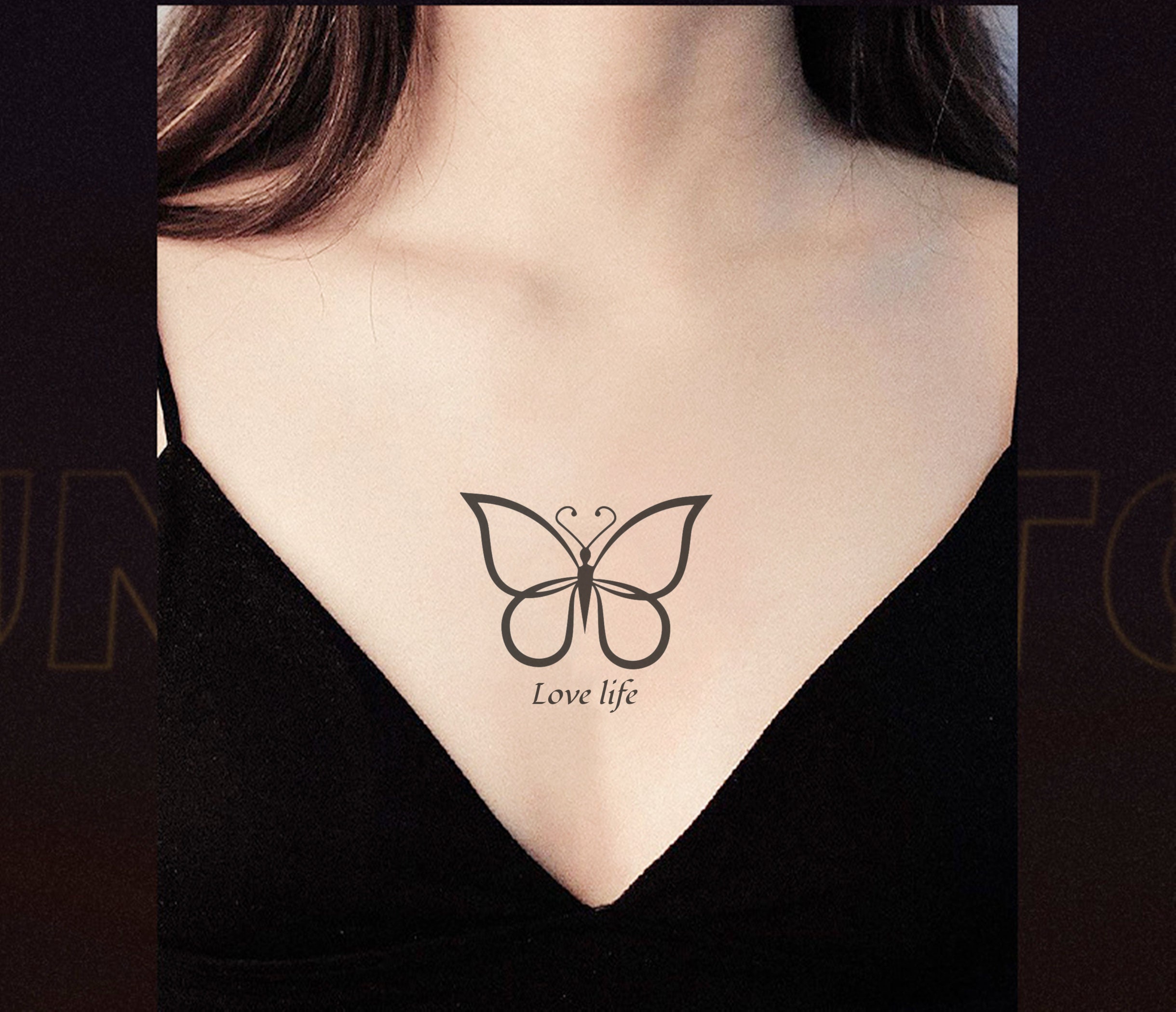 Custom Butterfly& Name Tattoo Design Files Tattoo Design - Etsy UK Custom Butterfly& Name Tattoo Design Files Tattoo Design - Etsy UK