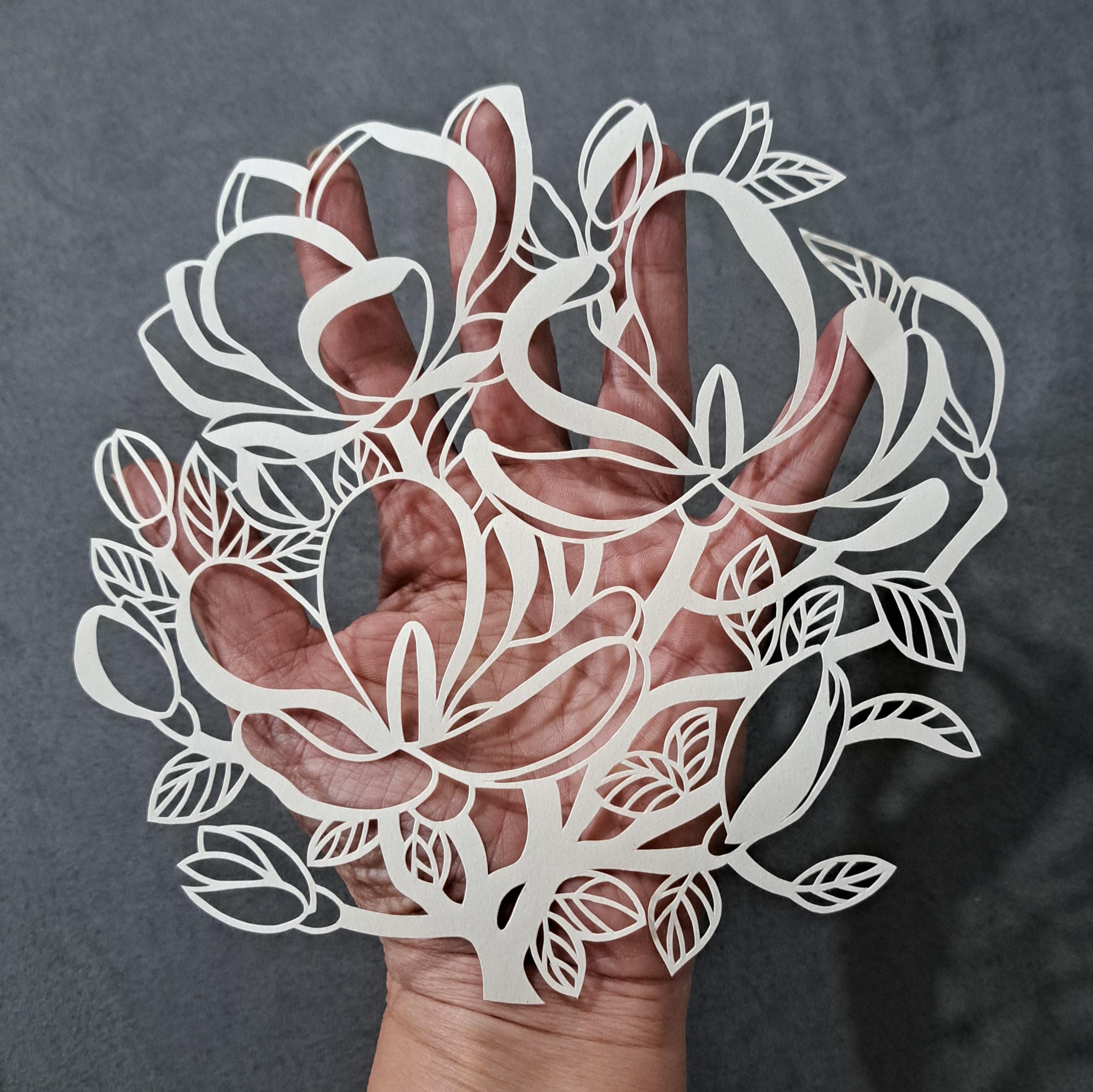 Pansy - Papercut Template - Handcut / Pdf File / Papercutting / DIY ...