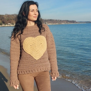 Quick And Easy Valentina Sweater Crochet Pattern in PDF