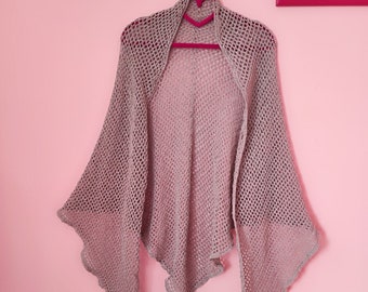 Easy Mesh Triangle Shawl For Every Season Crochet Pattern in PDF