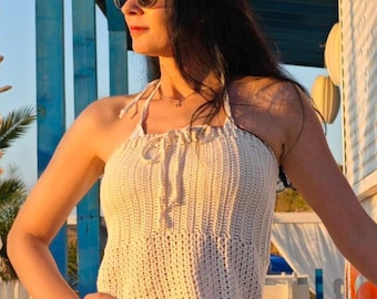 Crochet Tube Top Pattern in S- 5XL size in PDF, Video Tutorial, Written Instructions, US Terms, Photos, Crochet Easy Summer Bustier Top