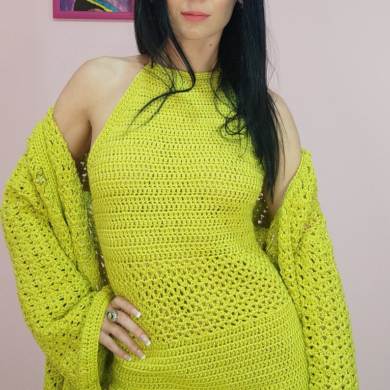 Waterfall Longline Knit Cardigan In Pink - Retro, Indie And Unique Fashion - Foto 4