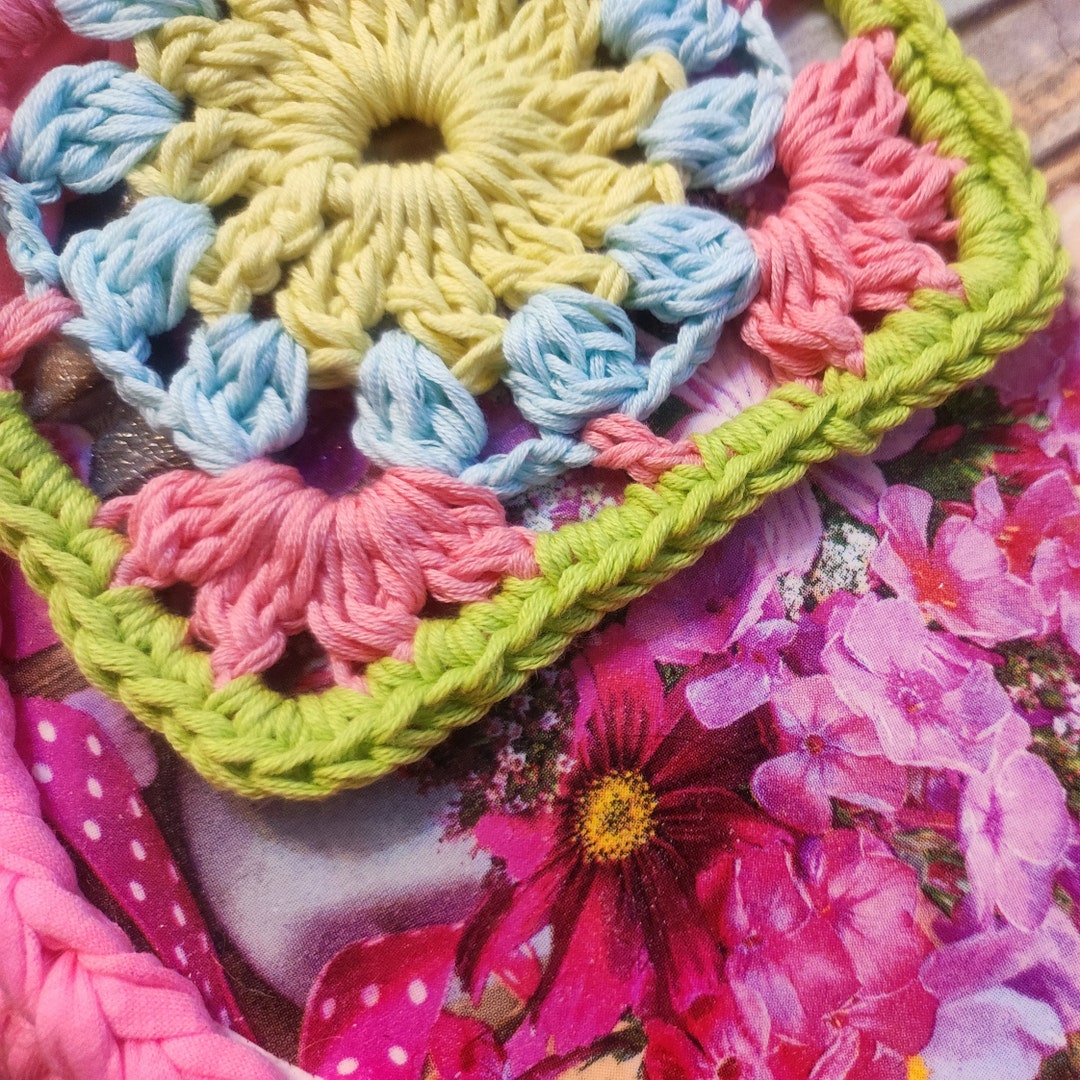 Sunny Granny Square Pattern in PDF, Easy Crochet Pattern Square