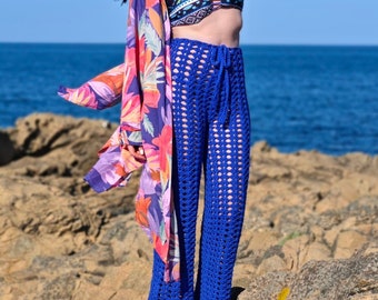 Crochet Summer Mesh Pants in 3 Size- Video Tutorial, Written Instructions, US Terms, Diagram Chart, Photos Pattern in PDF