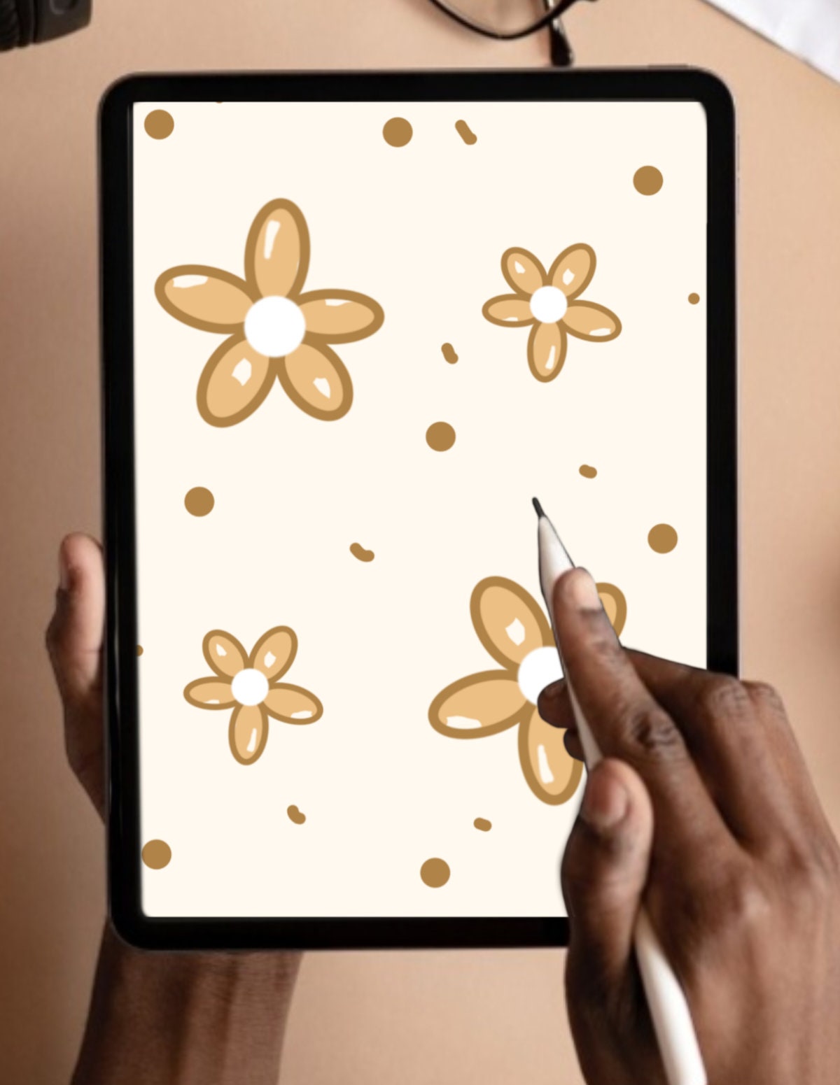 Kawaii Beige Wallpaper for Desktop Cute Laptop and Phone Etsy