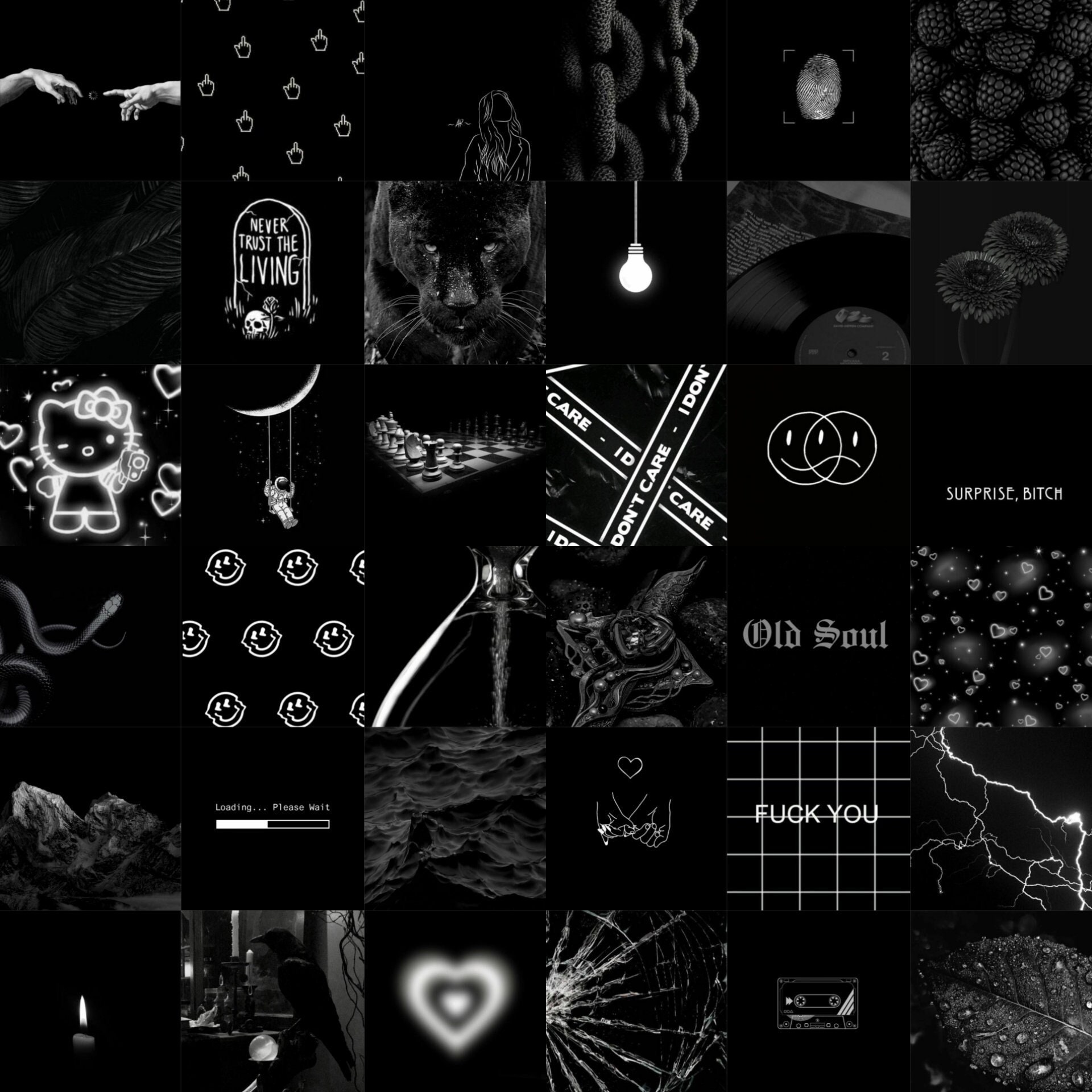 60 DIGITAL Black Aesthetic Collage Black Photo Wallpaper - Etsy Hong Kong 60 DIGITAL Black Aesthetic Collage Black Photo Wallpaper - Etsy Hong Kong