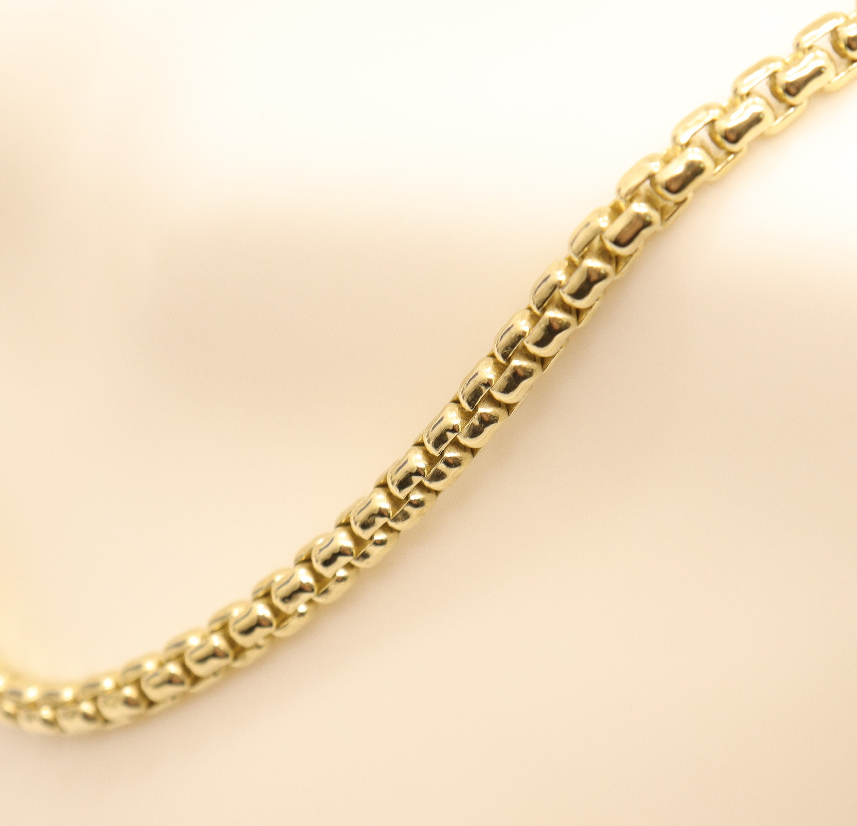 David Yurman 18k Yellow Gold 3.6mm Box Chain 16 Necklace 37.39 Grams - Etsy