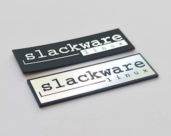 Slackware Linux - Sticker Badge Emblem Aufkleber Decal - 48 mm x 15 mm