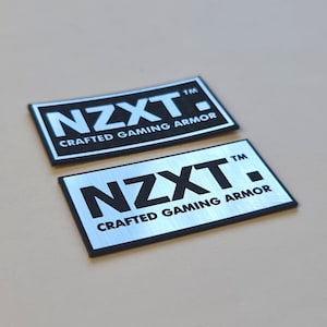 NZXT - Sticker Case Badge Decal Aufkleber - Two Emblems