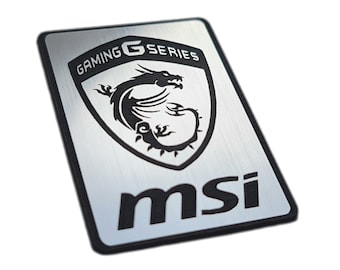 MSI Sticker Case Badge Embleem Aufkleber Decal - 52 mm x 38 mm