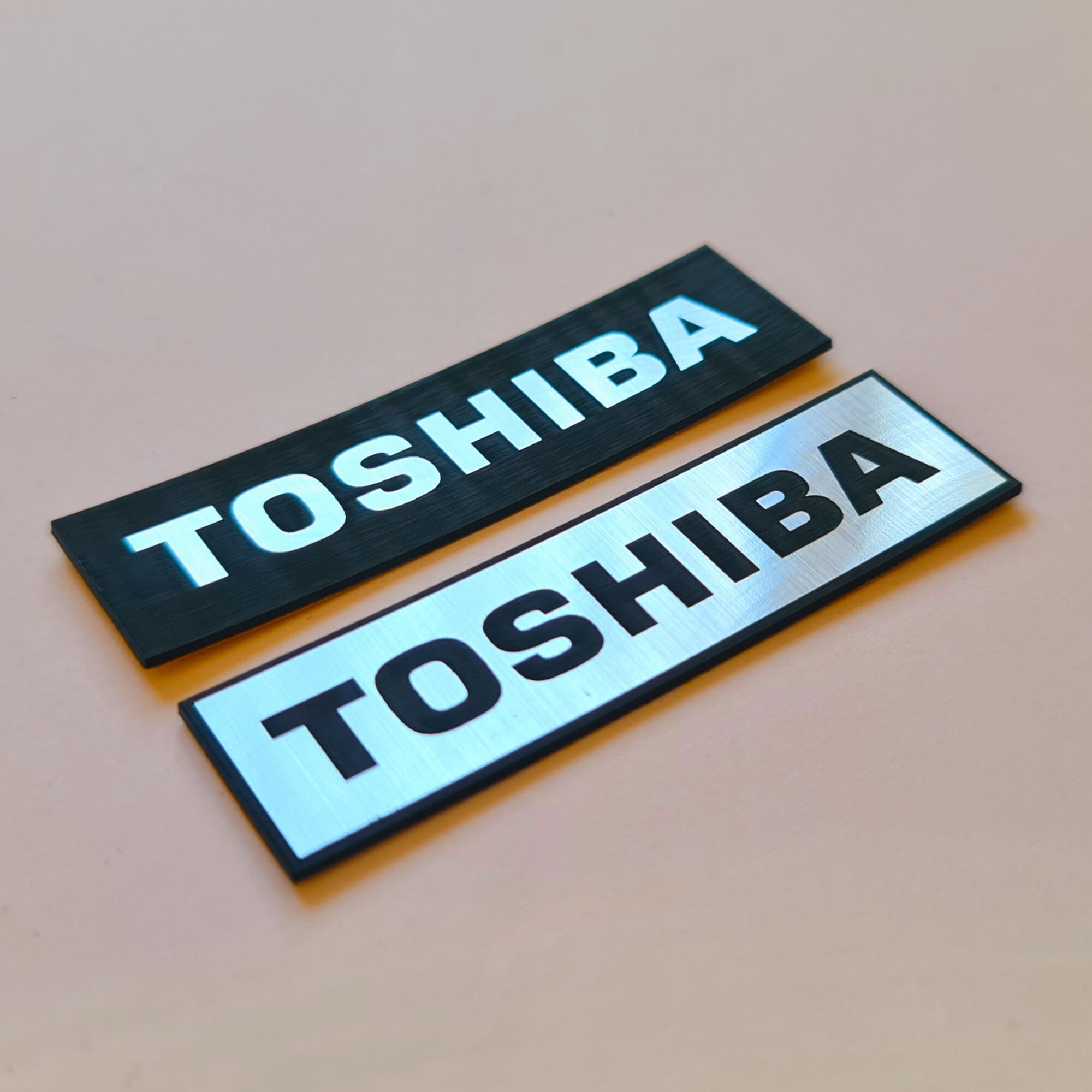Toshiba Sticker Case Badge Decal Aufkleber Two Emblems Etsy