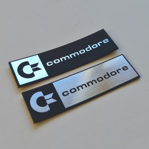 Commodore - Sticker Case Badge Decal Aufkleber Decal - Two Emblems