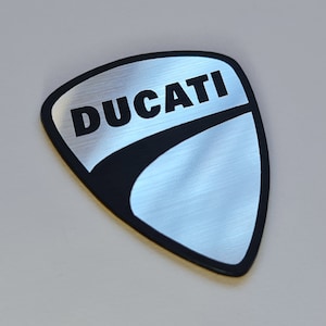 DUCATI Sticker Case Badge Emblem Aufkleber Decal - 54 mm x 48 mm