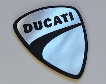 Tank Vinyl Stickers Decals 100mm x 107mm Ducati Badge Pair 