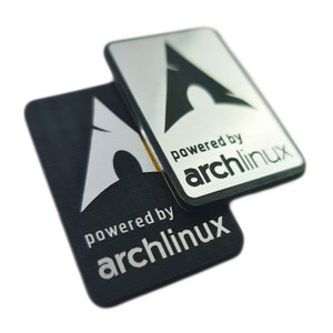 Arch Linux Sticker Badge Emblem Aufkleber Decal - TWO Emblems