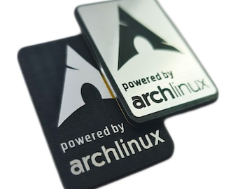 Arch Linux Sticker Badge Emblem Aufkleber Decal - TWO Emblems