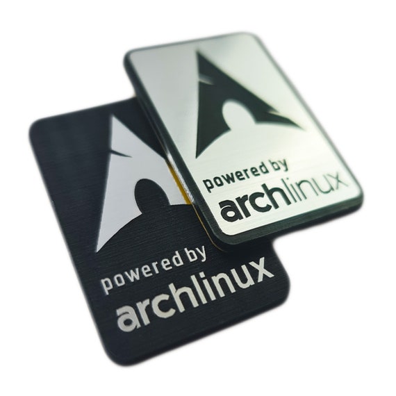 Arch Linux Sticker Badge Emblem Aufkleber Decal TWO Emblems 
