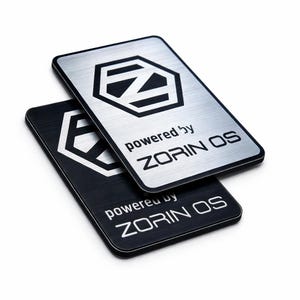 ZORIN OS Linux Sticker Badge Emblem Aufkleber Decal - TWO Emblems