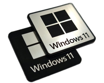 Windows 11 - Sticker Case Badge Emblem Aufkleber Decal - Dos emblemas