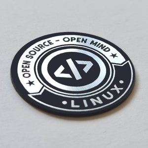 Linux Open Source Sticker Badge Emblem Aufkleber Decal - 35 mm x 35 mm