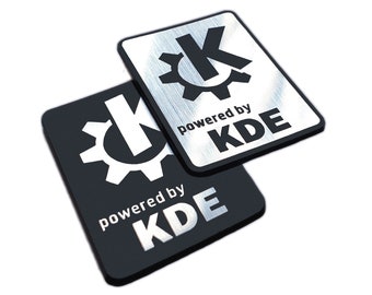 KDE Linux Sticker Case Badge Emblem Aufkleber Decal - TWO Emblems