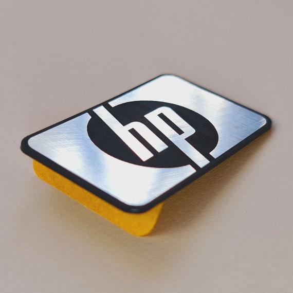 HP Sticker Case Badge Decal Aufkleber Two Emblems 