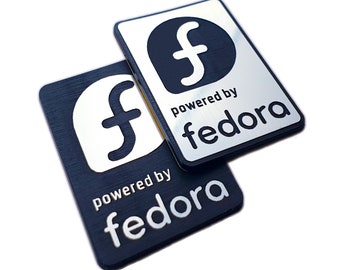 Fedora Linux Sticker Badge Emblem Aufkleber Decal - DOS Emblemas