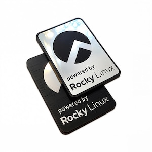 Rocky Linux Sticker Badge Emblem Aufkleber Decal - TWO Emblems