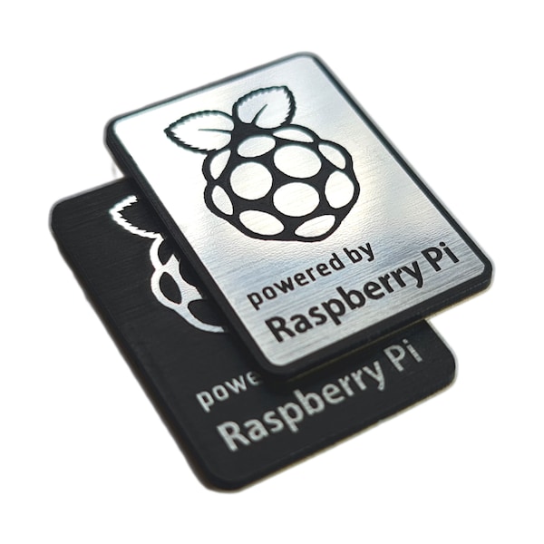 Raspberry Pi Linux Sticker Badge Emblem Aufkleber Decal - TWO Emblems