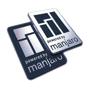 Manjaro Linux Sticker Badge Emblem Aufkleber Decal - TWO Emblems