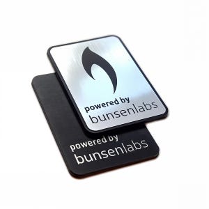 Bunsen Labs Linux Sticker Badge Emblem Aufkleber Decal - TWO Emblems
