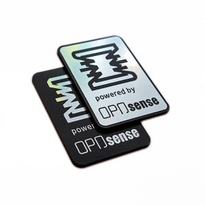 OPNsense Linux Sticker Badge Emblem Aufkleber Decal - TWO Emblems