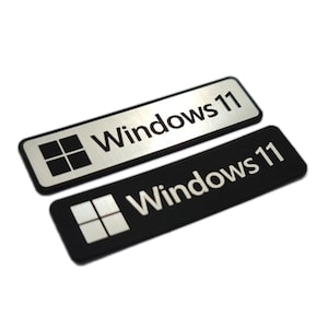 Windows 11  - Sticker Case Badge Emblem Aufkleber Decal - Two Emblems