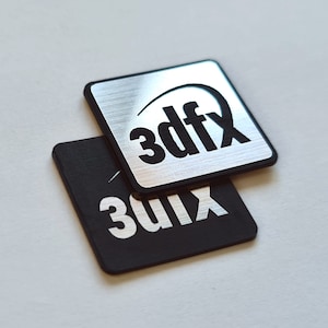 3DFX - ステッカーケースバッジエンブレムステッカーデカール - エンブレム2個