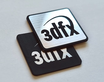 3DFX - Sticker Hülle Abzeichen Aufkleber Aufkleber - ZWEI Embleme