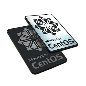 CentOS Linux Sticker Badge Emblem Aufkleber Decal - TWO Emblems