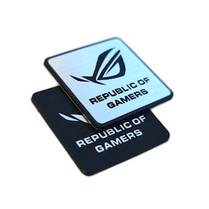 ROG Republic of Gamers - Sticker Case Badge Decal Aufkleber Decal - Two Emblems