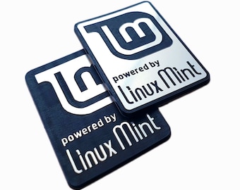 Linux Mint Sticker Badge Emblem Aufkleber Decal - TWO Emblems