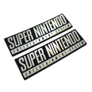 Super Nintendo Sticker Case Badge Decal Aufkleber Decal - TWO Emblems