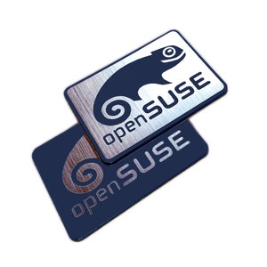 Open Suse Linux Sticker Badge Emblem Aufkleber Decal - TWO Emblems