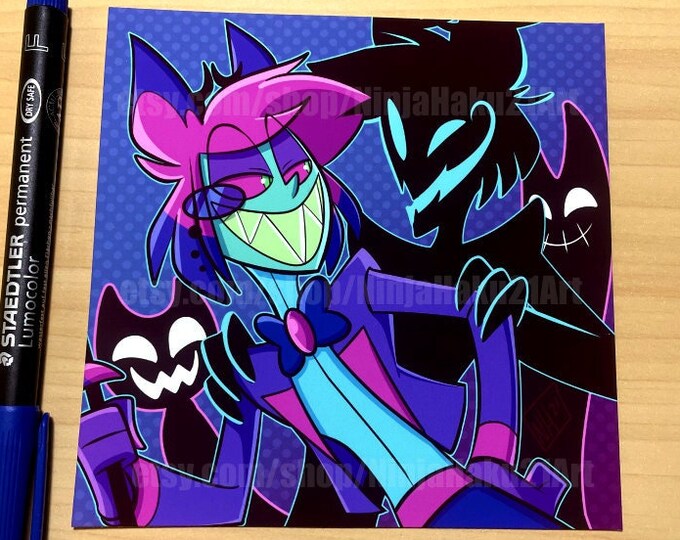 Hazbin Hotel 5X5 Alastor Art Print - Etsy