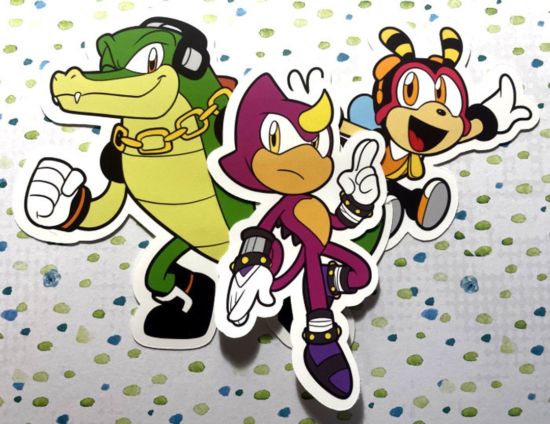 Sonic The hedgehog Team Chaotix Stickers -  Portugal