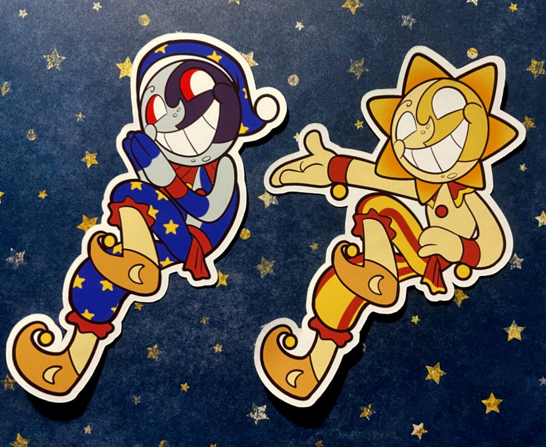 FNAF:SB Sun and Moon animatronic stickers -  Portugal