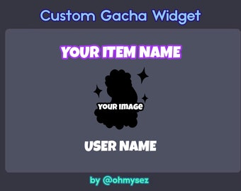 Custom Gacha Widget - Loot Box RNG Gambling - Subgoals / Bits / Donos / Channel Points - Cute Custom Animated Interactive