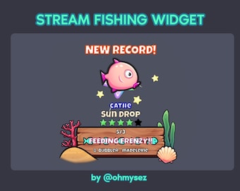 Stream Fishing Widget - Interactive Twitch/YouTube Chat Gacha Game