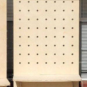 Custom Peg Board with bottom shelf/collapsible self/market shelves