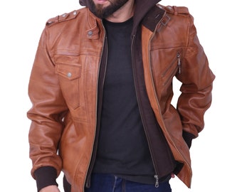 leather vintage jacket