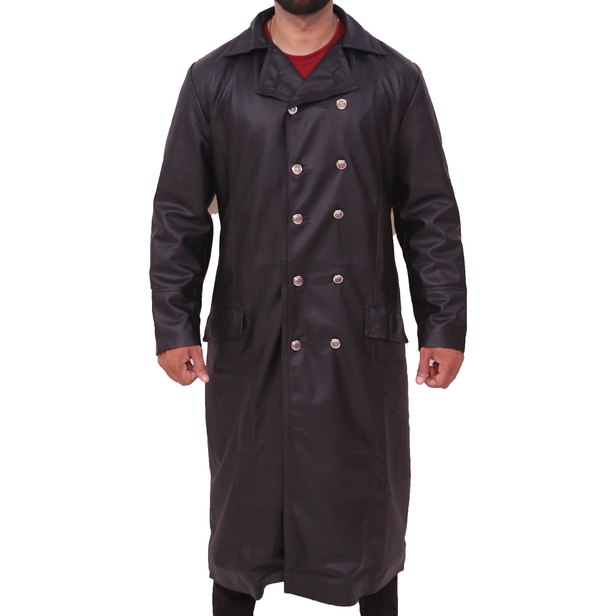 RAINMAKER OVERSIZED MILITARY COAT /BLACK 24fm.ps