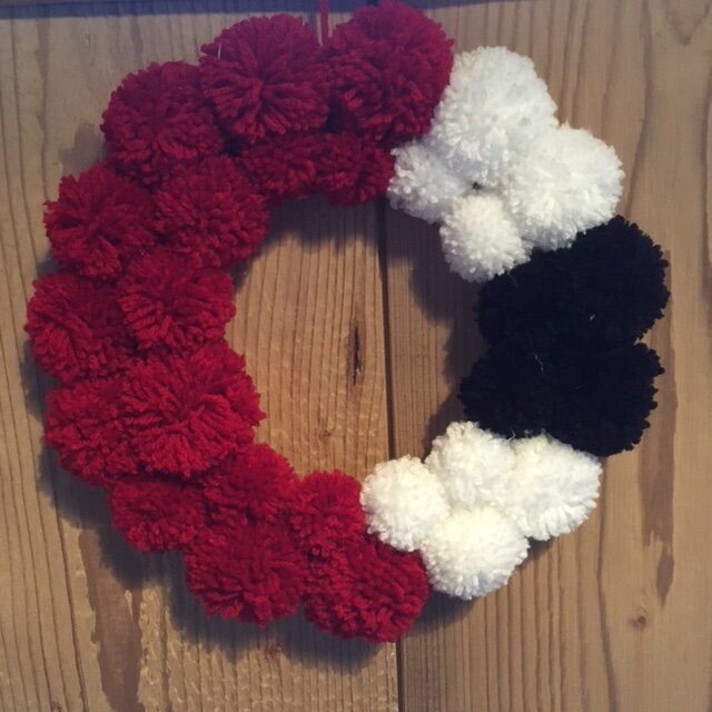 Couronne Père Noel Pom Faits Main